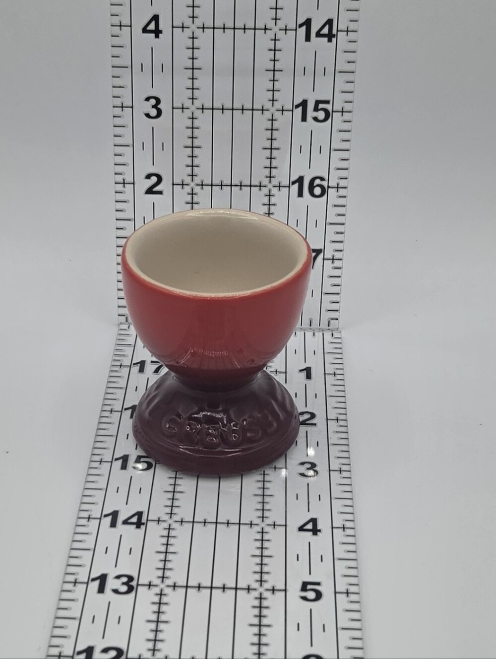 Le Creuset Ceries Stoneware Egg Cup, Round Pedestal, 2 in, Single